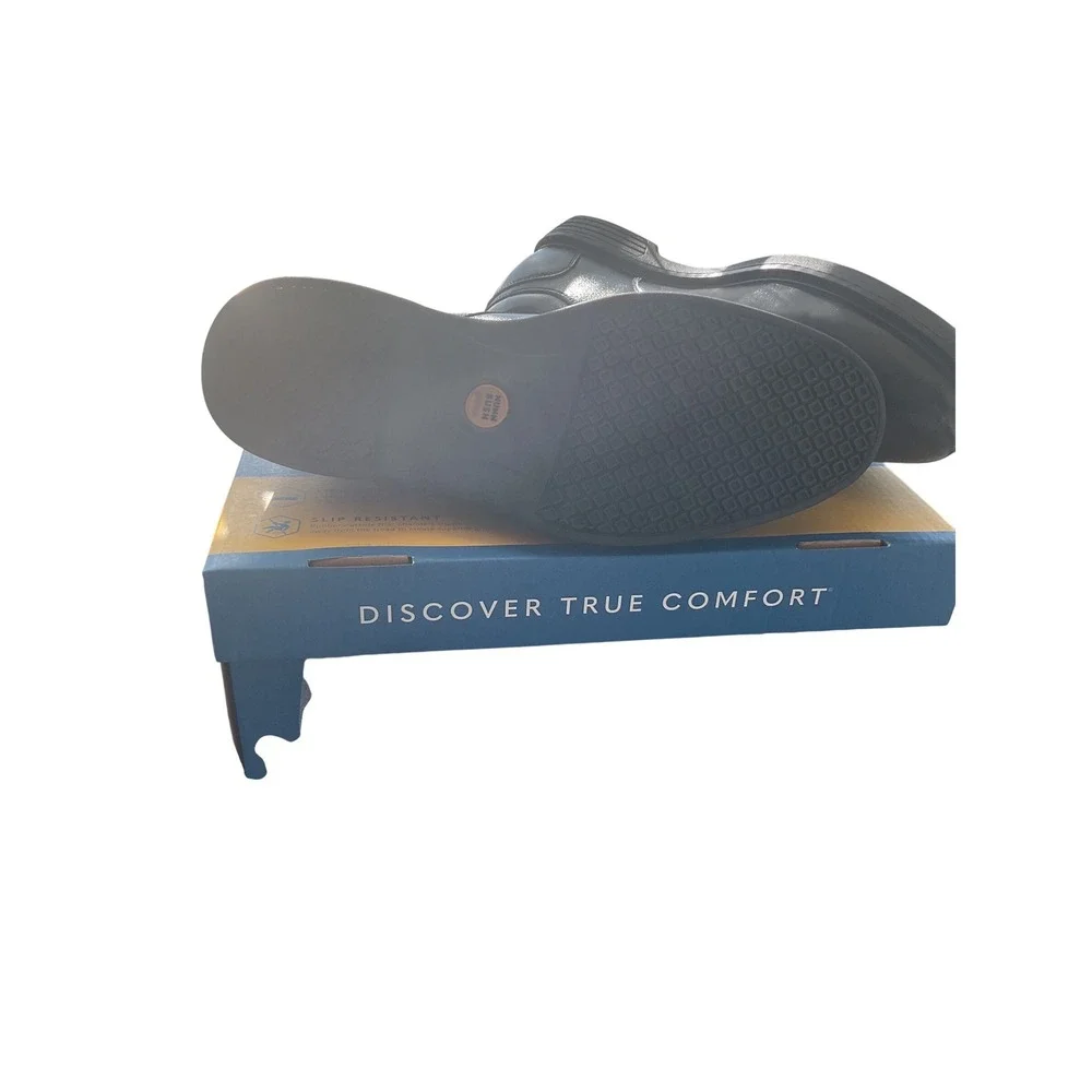Nunn‎ Bush Wade Work PT OX Mens Black Slip Resistant Memory Foam Shoes 8M